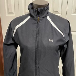 Under Armour Womens Small Black/White Full ZIP Jacket